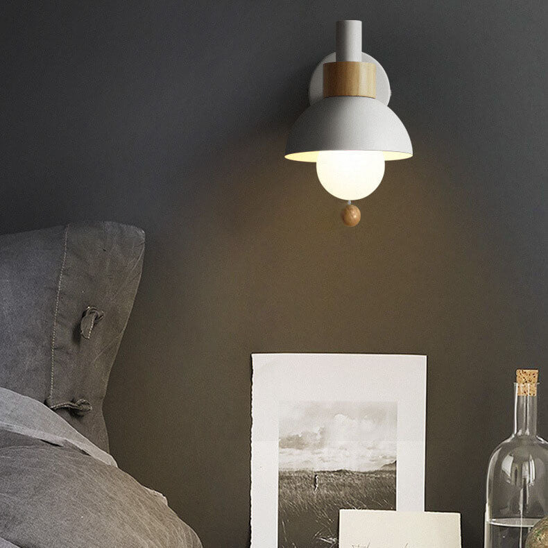 Maco Globe Wall Sconce | Colorful Iron and Glass Design 8