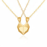 Magnetic Heart | Couple Necklace Set with Electrocardiogram Design | Matching Jewelry for Connection and Love 3
