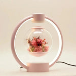 Magnetic Levitation Table Lamp with LED Light | Floating Floral Centerpiece for Enchanting Ambiance 4