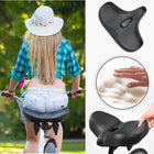 Comfortable Bike Saddle for Long Rides, Memory Foam Bicycle Saddle with Dual Springs, Waterproof Comfort Bike Seat