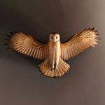 Majestic Owl | Carved Wood Wall Art with Intricate Craftsmanship | Rustic Decor for Tranquil Spaces 0