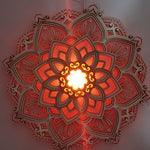 Mandarise | Decorative Wall Mandala Lamp with Adjustable Brightness | Soothing Light for Relaxation 3