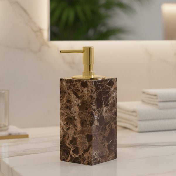 Marble Elegance | Marble-Effect Bath Essentials Set with Polished Finish | Stylish Organization for Your Bathroom 0