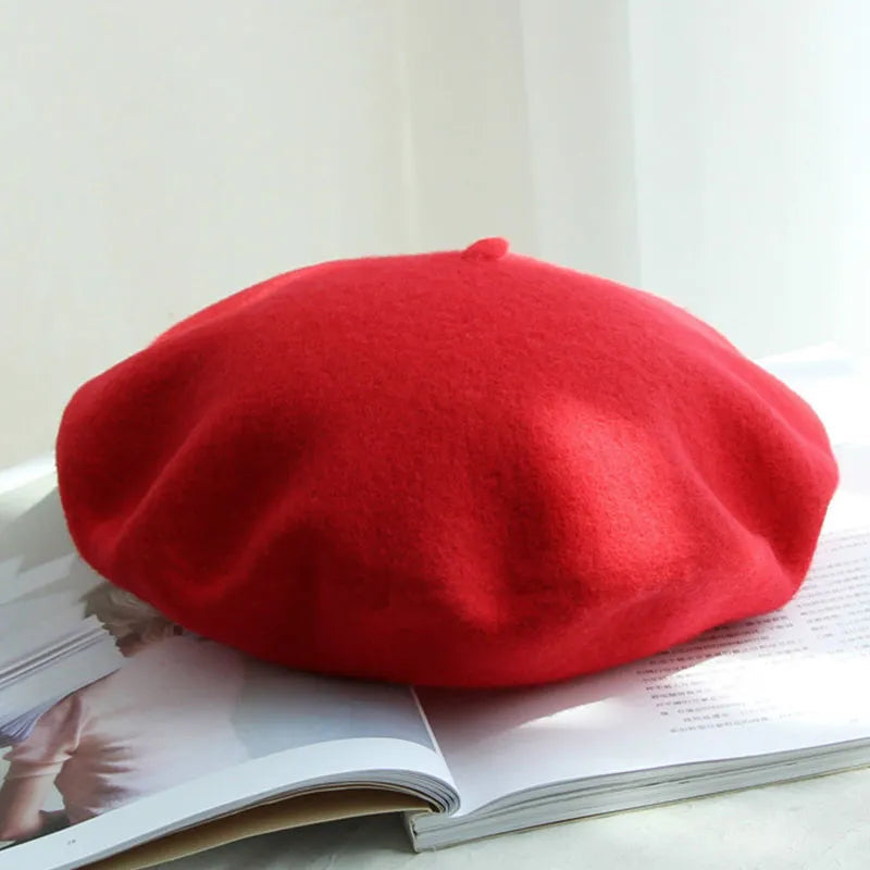 Marlene Collection | Classic Wool Beret Hat with Stretchy Fit | Stylish Accessory for Winter Warmth 0
