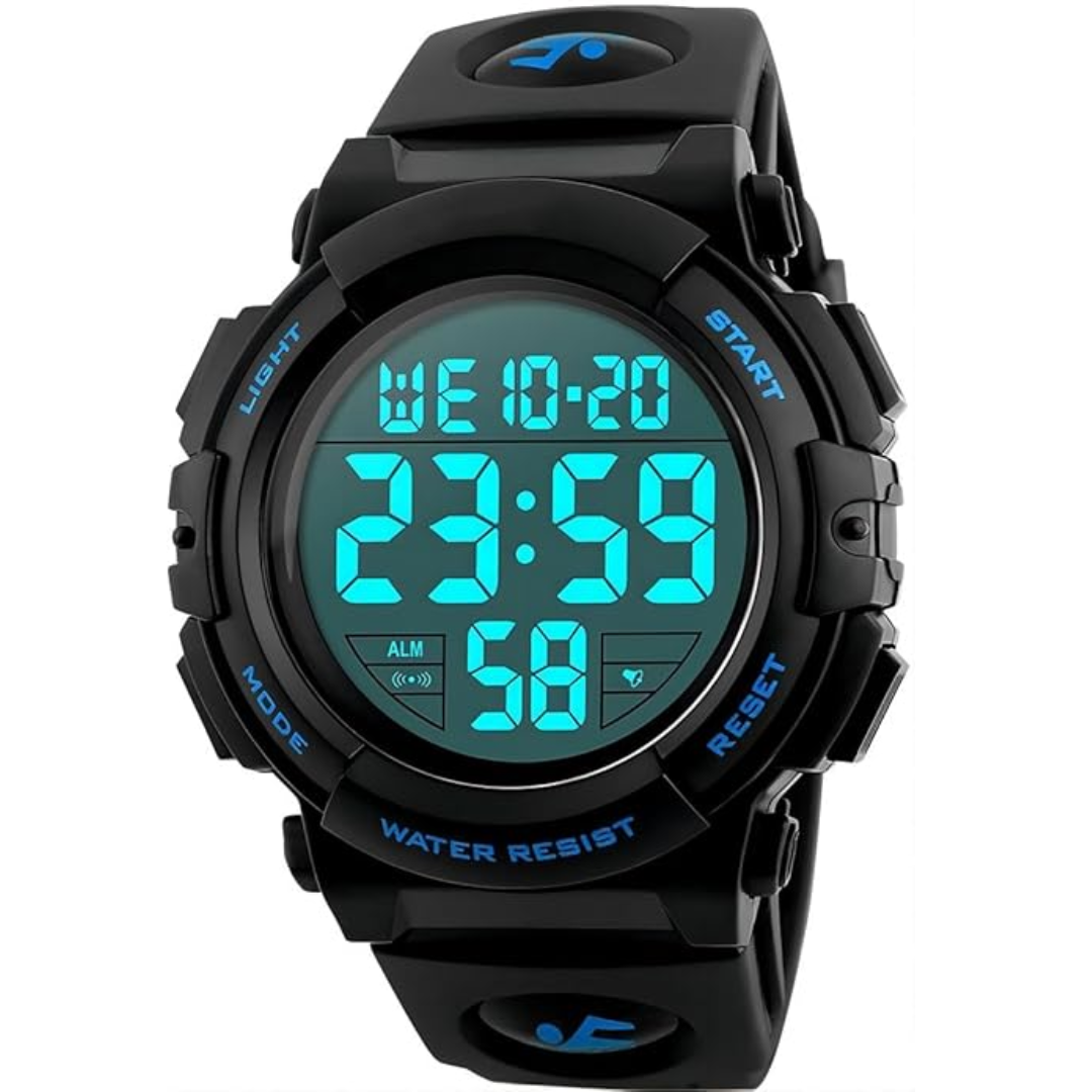 Martin | Men's Waterproof Digital Sports Watch with LED Display | Rugged Design for Outdoor Adventures 0
