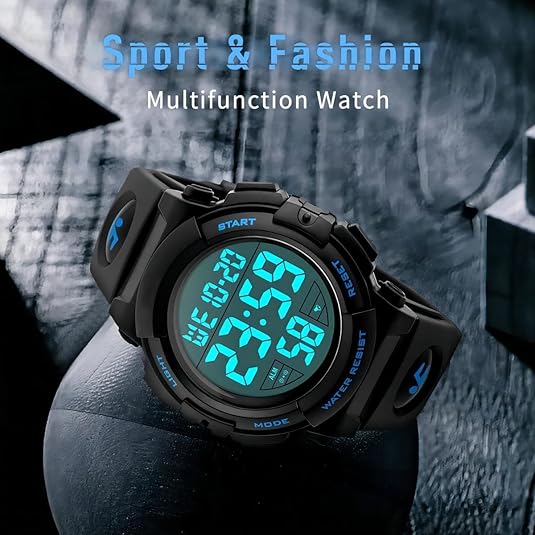 Martin | Men's Waterproof Digital Sports Watch with LED Display | Rugged Design for Outdoor Adventures 5