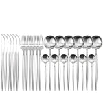 Matte Black Cutlery Set with Elegant Carrying Case | Durable Flatware for Outdoor Use 2