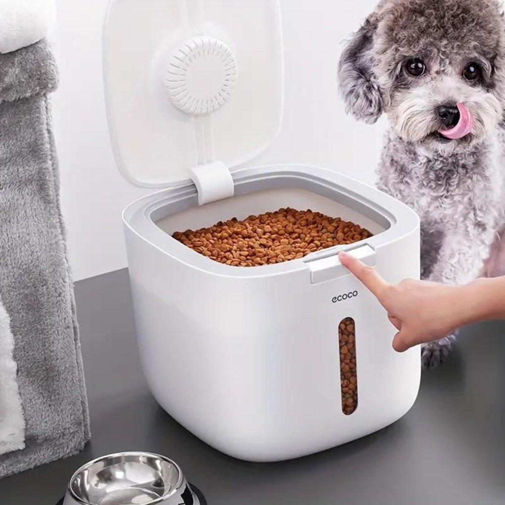 MaxStore | Dog Food Storage Container with Airtight Seal | Convenient Measuring Cup for Freshness 0