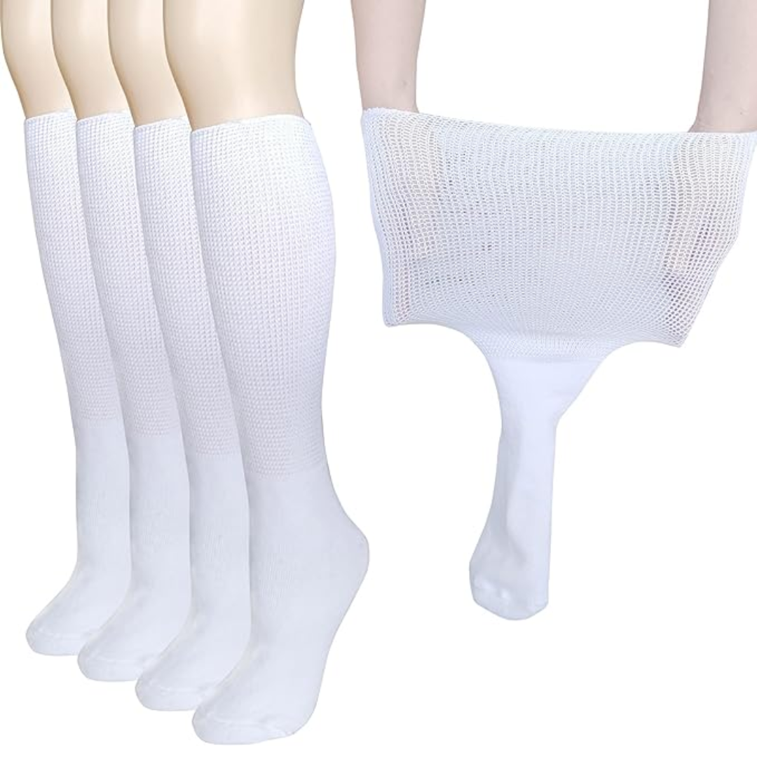 Max Comfort | Extra Wide Diabetic Socks with Non-Restrictive Fit | Breathable Material for Swollen Feet Relief 0