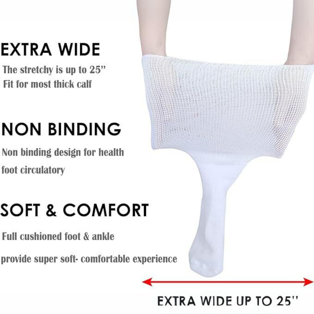 Max Comfort | Extra Wide Diabetic Socks with Non-Restrictive Fit | Breathable Material for Swollen Feet Relief 5