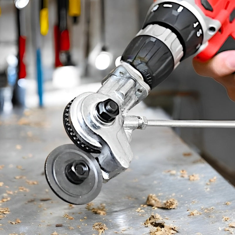 Metal Cutting Adapter | Heavy-Duty Drill Attachment with High-Hardness Blades | Efficient Metal Cutter for Precision Cuts 0