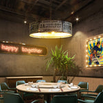 Metallux | Stylish Industrial Square Rectangular Chandelier Light Fixture 0