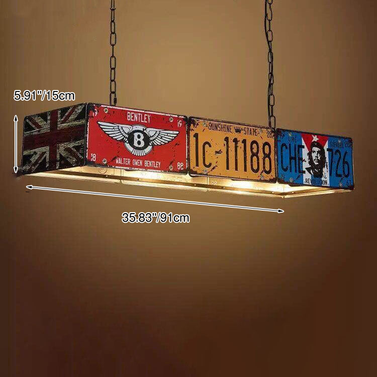 Metallux | Stylish Industrial Square Rectangular Chandelier Light Fixture 7