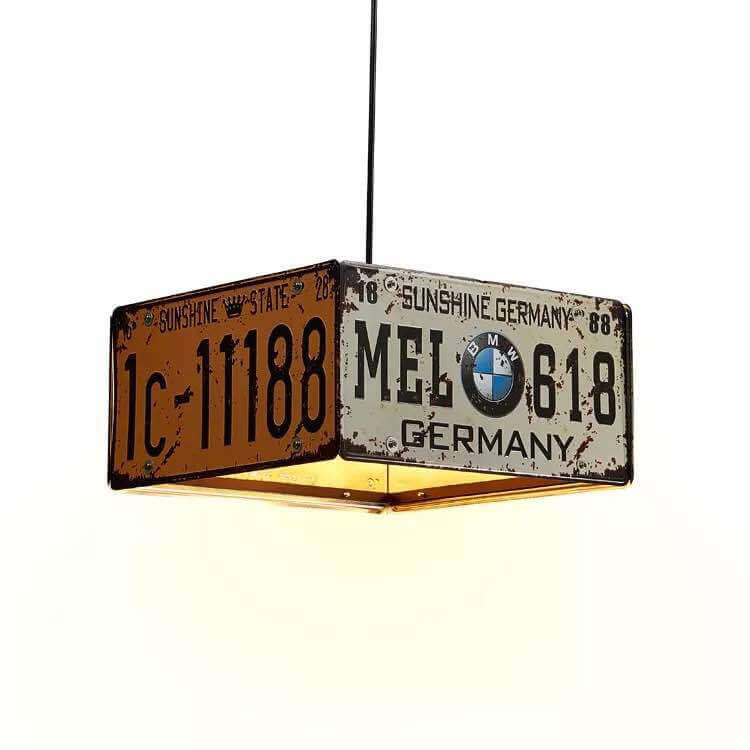 Metallux | Stylish Industrial Square Rectangular Chandelier Light Fixture 9