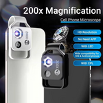 MicroLens Pro | 200X Zoom Smartphone Microscope with Clip-On Design | High-Definition Clarity for Detailed Observations 1