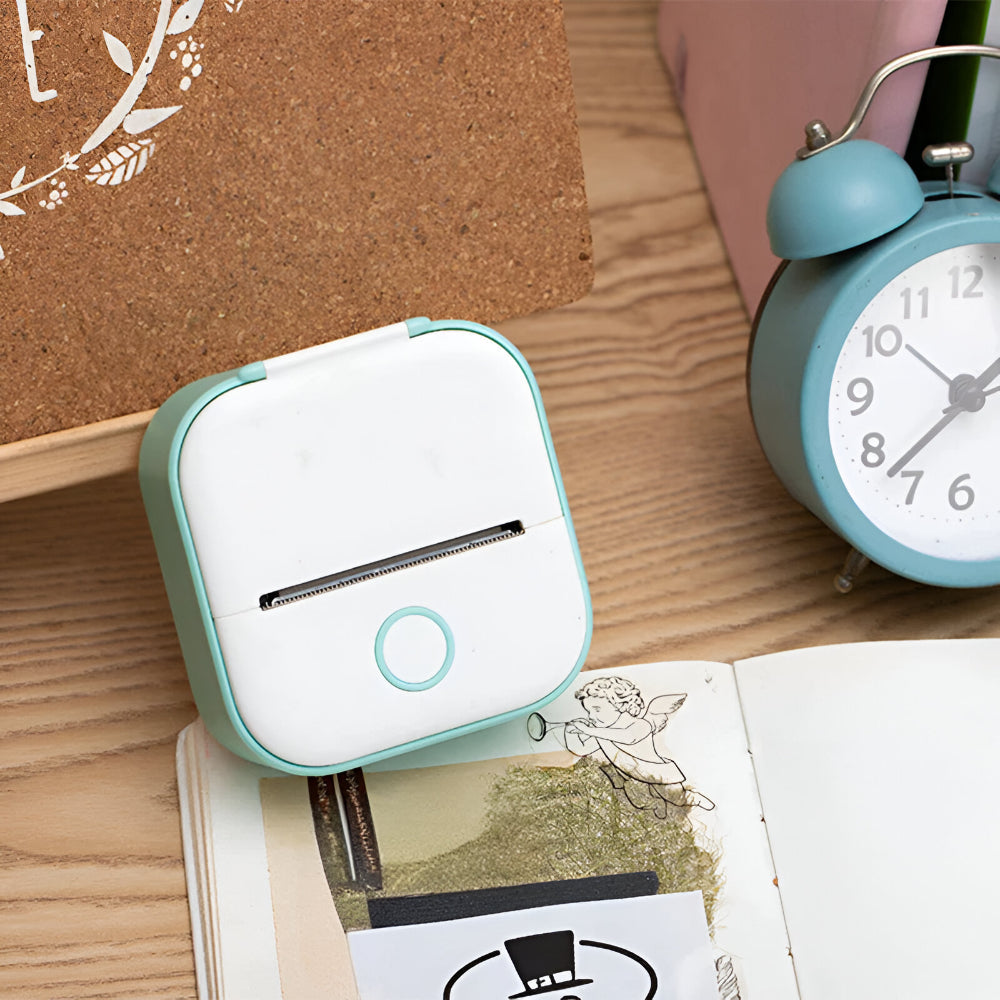 Mini Thermal Pocket Printer | Inkless Technology & Bluetooth Connectivity | Compact Design for On-the-Go Printing 0