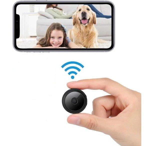 Mini Wireless Camera | 1080P HD Wifi Security Camera with Night Vision | Compact Design for Real-Time Child Monitoring 0