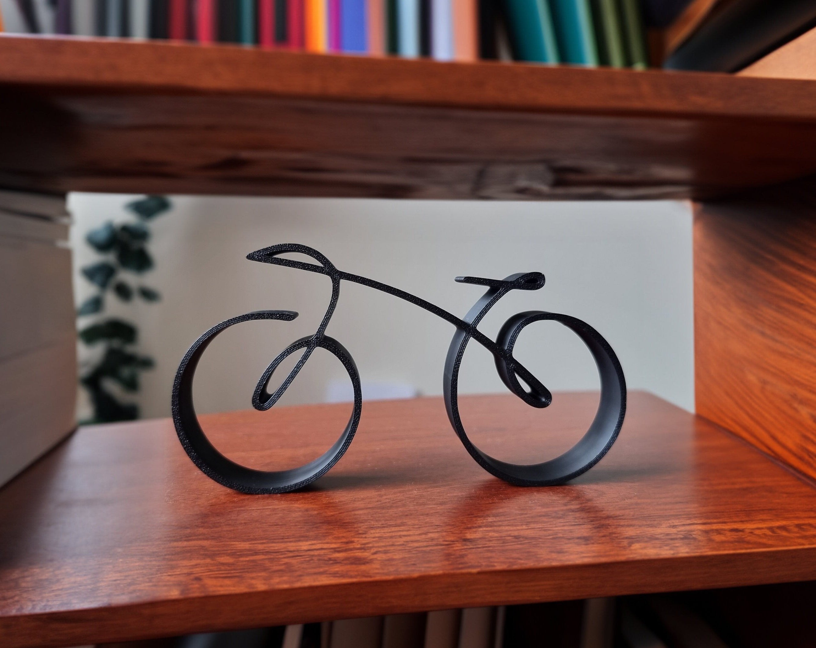 Minimalist Bicycle Sculpture | Unique Wall Art for Home Decor with Sleek Wireframe Design 0