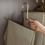 Minimalist Metal Hangers with Non-Slip Coating | Set of 5 for Stylish Closet Organization 4