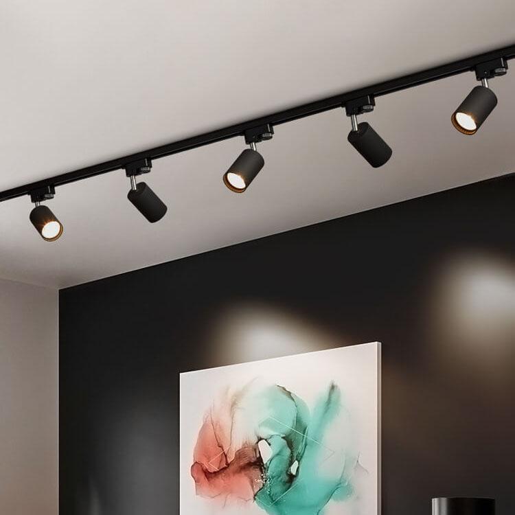 Mira Track Lighting | LED Modern Fixture, Black Design 1
