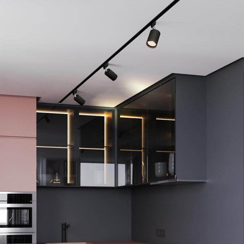 Mira Track Lighting | LED Modern Fixture, Black Design 5