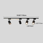 Mira Track Lighting | LED Modern Fixture, Black Design 7