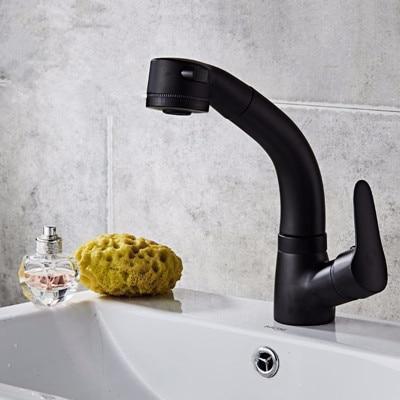 Modern 360 Pull-out Shower Faucet with Adjustable Height & Dual Water Modes | Stylish Brass and Chrome Finish for Enhanced Functionality 0
