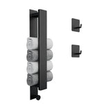 Modern Black Towel Rack with No-Drill Installation | Space-Saving Solution for Bathrooms 6