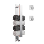 Modern Black Towel Rack with No-Drill Installation | Space-Saving Solution for Bathrooms 7