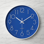 Modern Clear Wall Clock with Oversized Numerals for Easy Reading 12