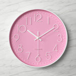 Modern Clear Wall Clock with Oversized Numerals for Easy Reading 13