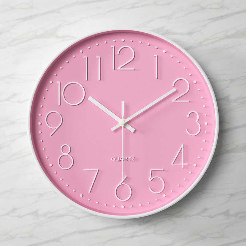 Modern Clear Wall Clock with Oversized Numerals for Easy Reading 13