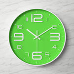 Modern Clear Wall Clock with Oversized Numerals for Easy Reading 2