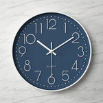 Modern Clear Wall Clock with Oversized Numerals for Easy Reading 5