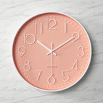 Modern Clear Wall Clock with Oversized Numerals for Easy Reading 6