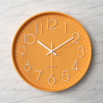 Modern Clear Wall Clock with Oversized Numerals for Easy Reading 7