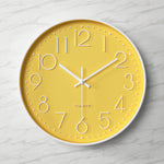 Modern Clear Wall Clock with Oversized Numerals for Easy Reading 9