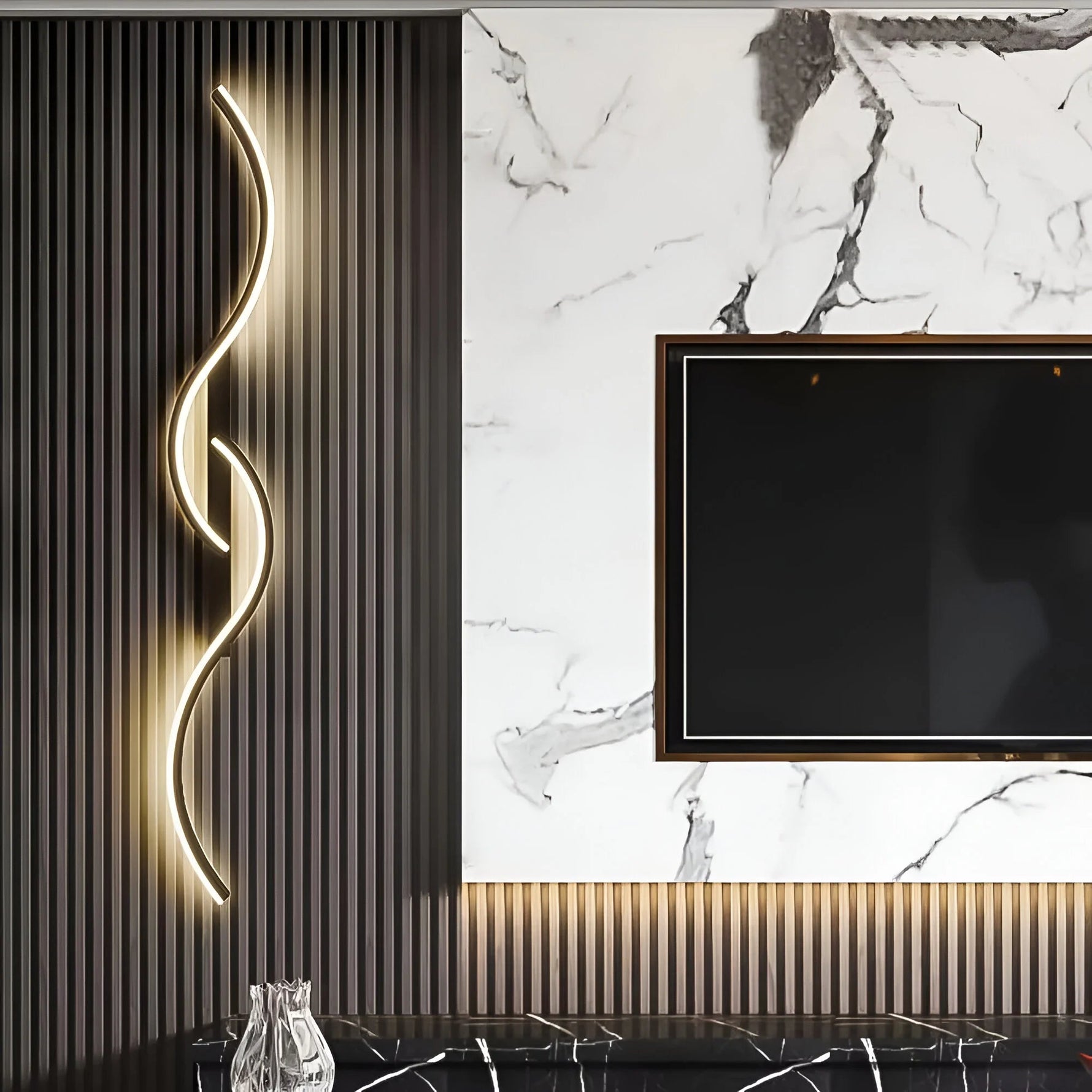 Modern Curved Wall Sconce Light with Energy-Efficient LED | Stylish Design for Ambient Illumination 4