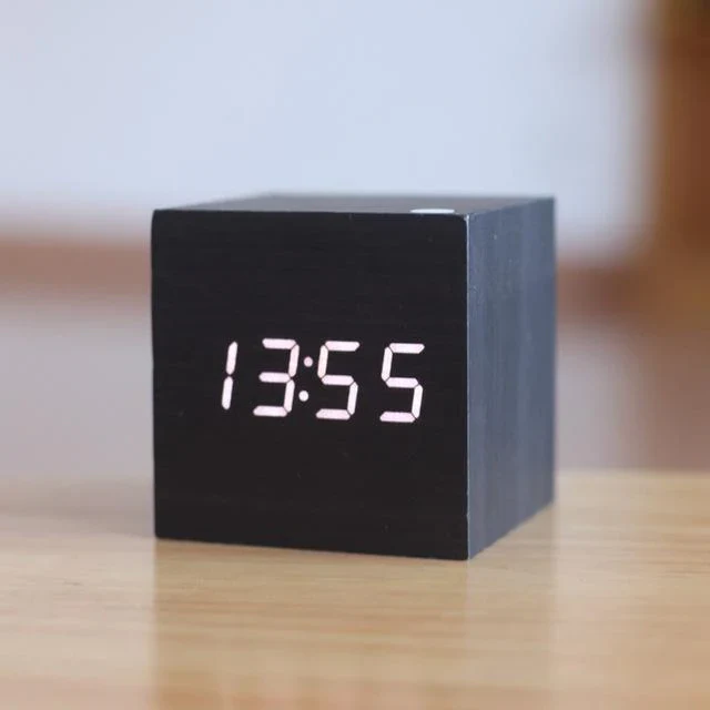 Modern Digital Wall Clock with Glowing Numerals | Minimalist Design for Home Decor 0