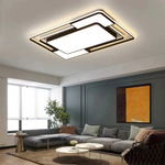 Modern Geometric LED Ceiling Light with Remote Control & Adjustable Brightness | Stylish Illumination for Any Room 3