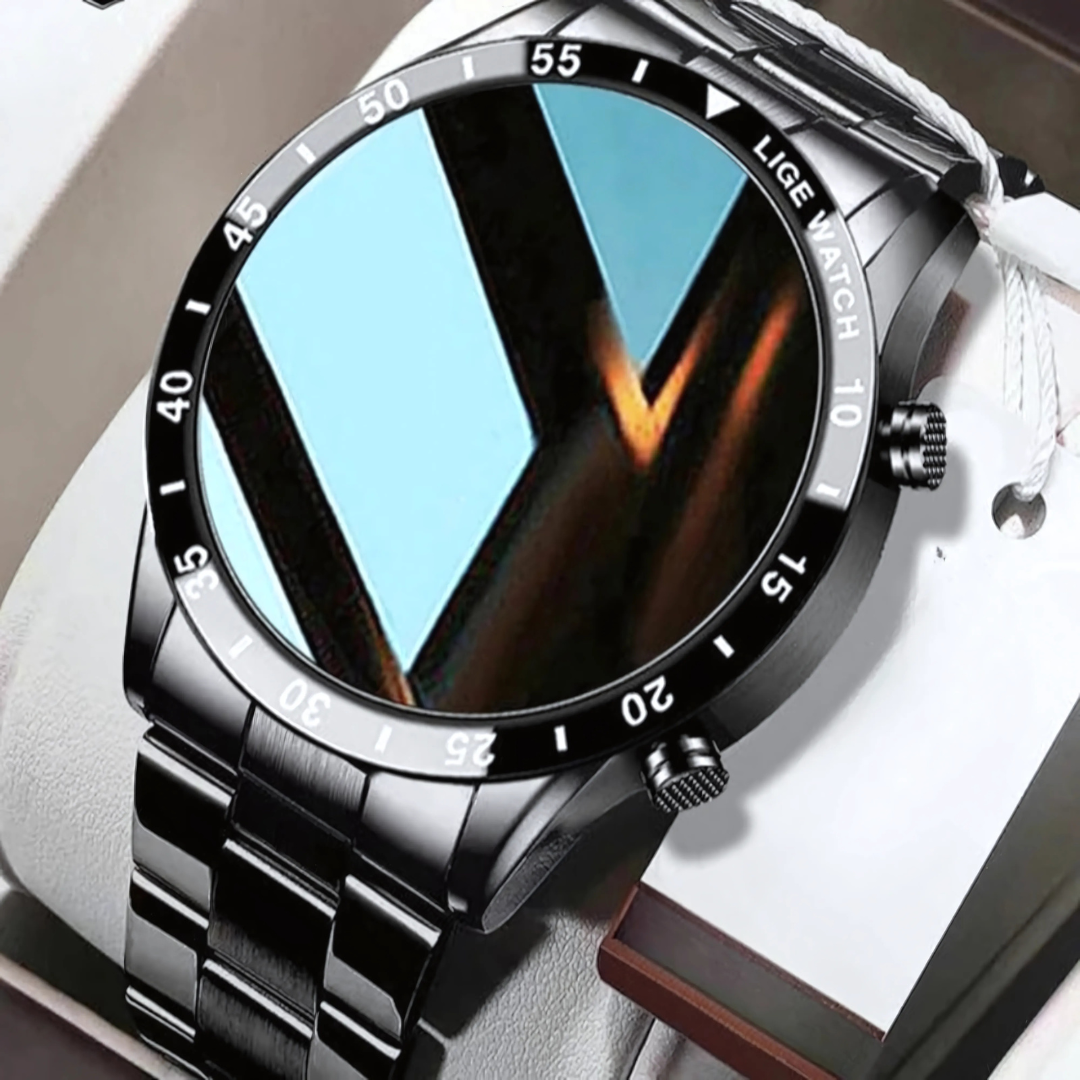Modern Health Tracker | Stainless Steel Smartwatch with 4G Connectivity | Elegant Design for Everyday Use 0