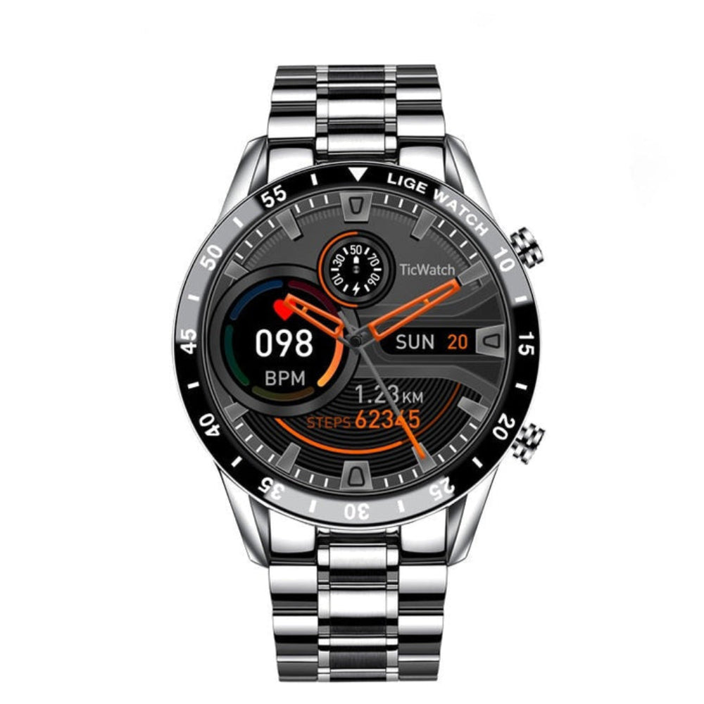 Modern Health Tracker | Stainless Steel Smartwatch with 4G Connectivity | Elegant Design for Everyday Use 4