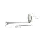 Modern Kitchen Faucet | Stainless Steel Pot Filler with Swivel Spout | Wall Mounted Design for Efficient Water Dispensing 2