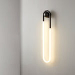 Modern LED Wall Light with Brass & Black Frame | Minimalist Design for Ambient Illumination 9