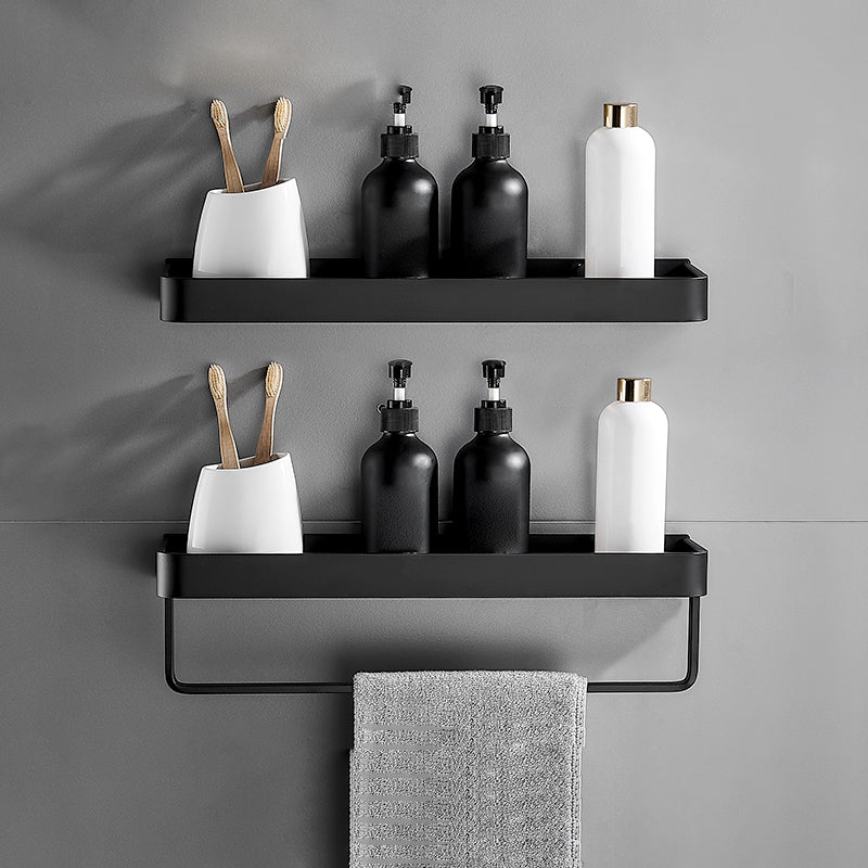 Modern Matt Black Bathroom Accessories Set with Stainless Steel Shelving | Stylish Storage Solution for Organized Spaces 17