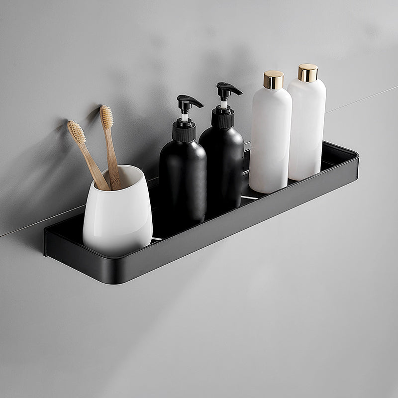 Modern Matt Black Bathroom Accessories Set with Stainless Steel Shelving | Stylish Storage Solution for Organized Spaces 18