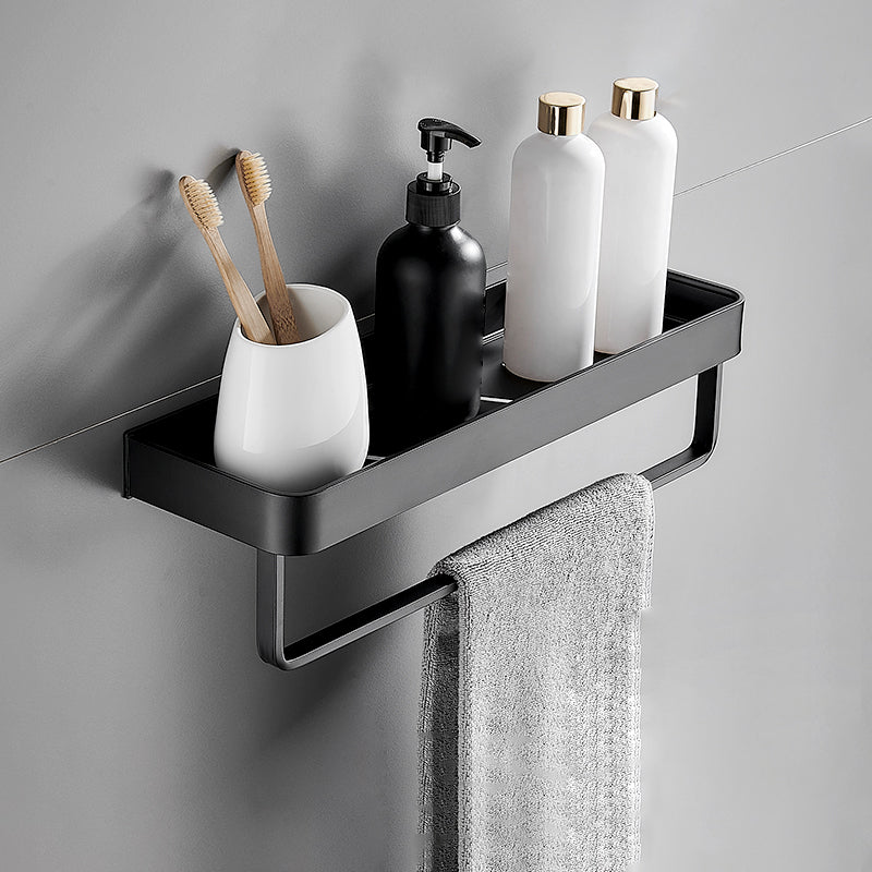 Modern Matt Black Bathroom Accessories Set with Stainless Steel Shelving | Stylish Storage Solution for Organized Spaces 9