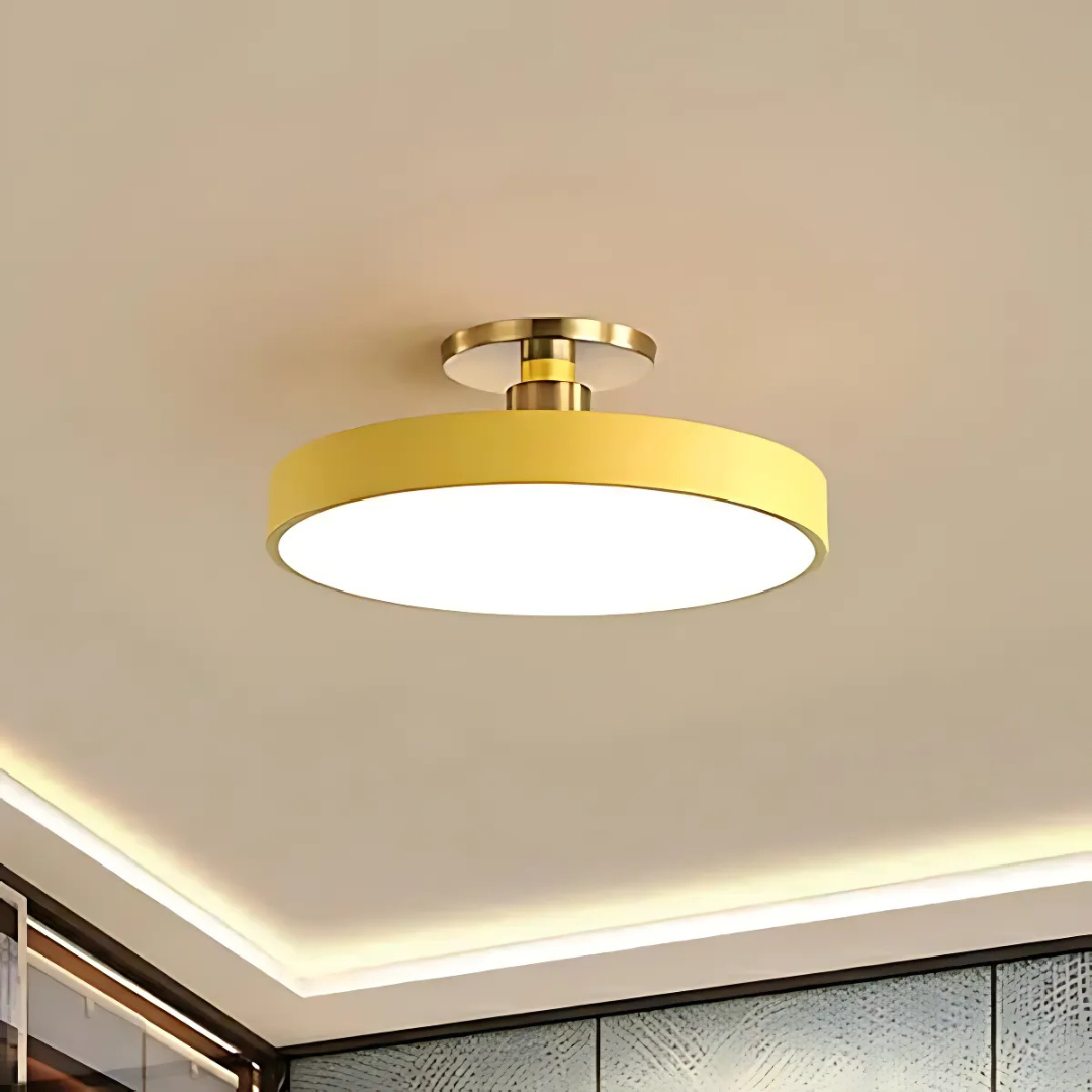 Modern Minimalist LED Ceiling Light with Dimmable Illumination for Cozy Atmosphere 5