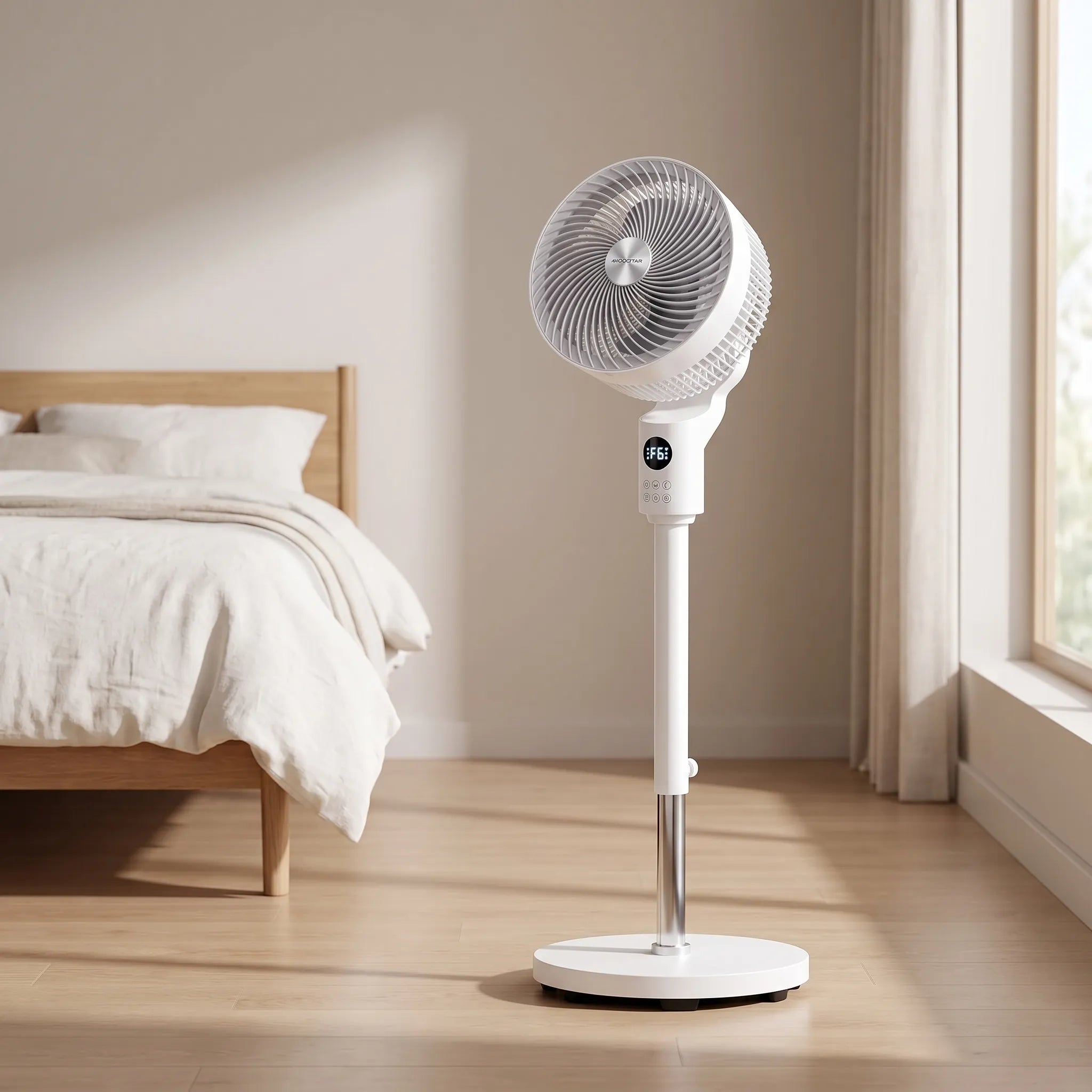 Modern Pedestal Fan with Remote Control | 3D Oscillation for Enhanced Air Circulation 0