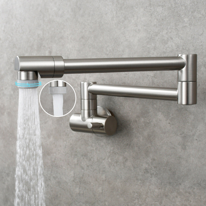 Modern Pot Filler Faucet | Wall-Mounted Design with Pull-Down Spout for Convenient Cooking Above Stove 10
